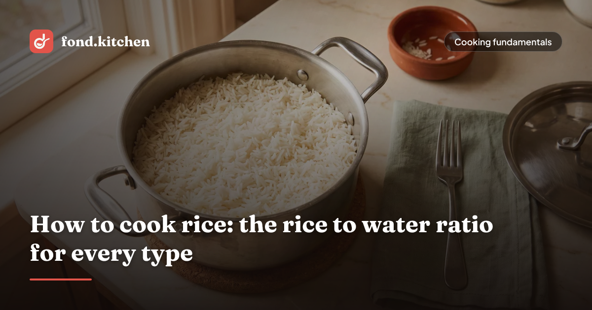 Talk Cook Rice How to Cook Rice | Ratios, Times & Methods by Type | Fond