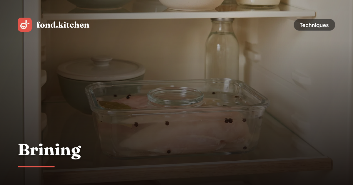 What Is Brining? Wet Brine vs Dry Brine Explained | Fond