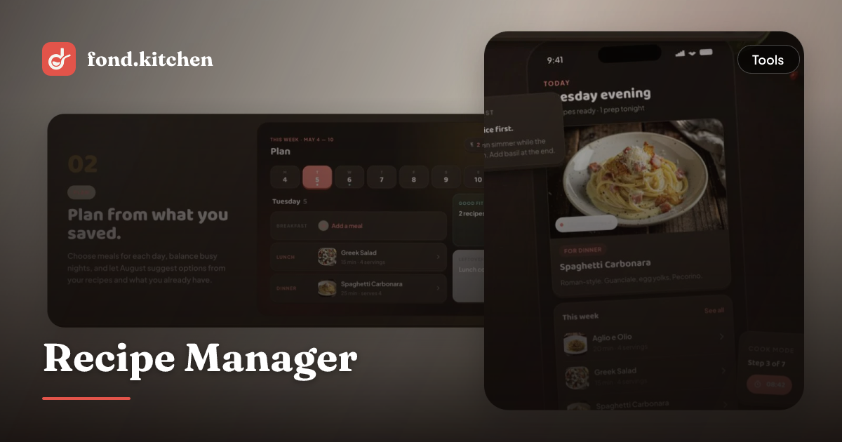 Recipe Task Manager What Is a Recipe Manager App? Your Digital Cookbook Guide | Fond